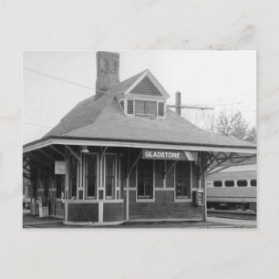 Station Gladstone, Vintage van New Jersey Briefkaart