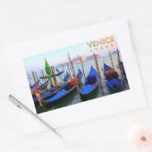 Station Gondola in Venetië, Italië Rechthoekige Sticker (Envelop)