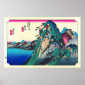 Station Hakone 1833 Poster (Voorkant)