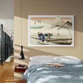 Station Hara Tokaido Ro - Ukiyo-e Japans Canvas Afdruk