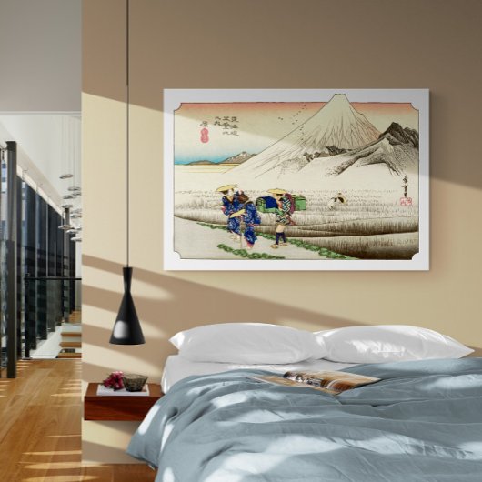 Station Hara Tokaido Ro - Ukiyo-e Japans Canvas Afdruk