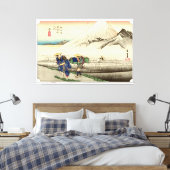 Station Hara Tokaido Ro - Ukiyo-e Japans Canvas Afdruk (Insitu (Slaapkamer))