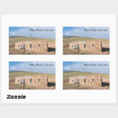 Station House in Pikes Peak Rechthoekige Sticker (Vel)
