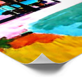 Station in Davos, Ernest Ludwig Kirchner schilderi Poster (Hoek)