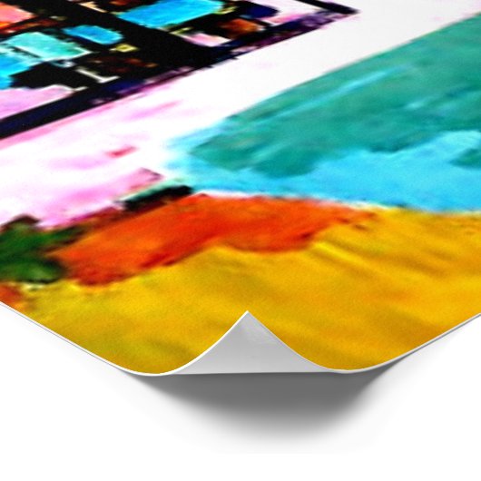 Station in Davos, Ernest Ludwig Kirchner schilderi Poster (Hoek)