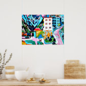 Station in Davos, Ernest Ludwig Kirchner schilderi Poster (Keuken)