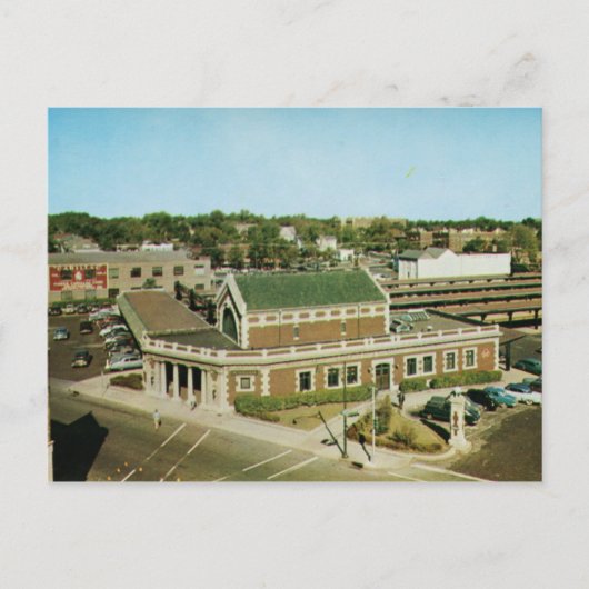 Station Lackawanna, Vintage Montclair NJ Briefkaart (Voorkant)
