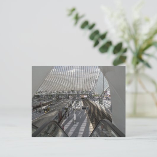 Station Luik-Guillemins Briefkaart (Staand voorkant)
