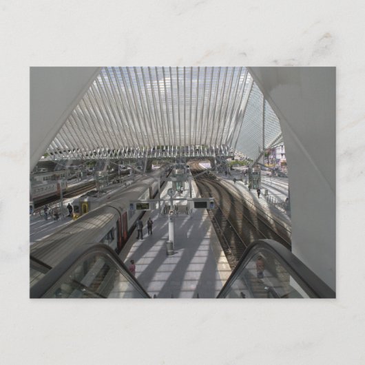 Station Luik-Guillemins Briefkaart (Voorkant)