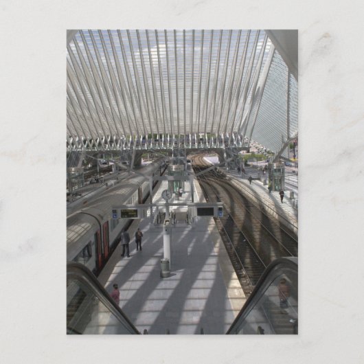 Station Luik-Guillemins Briefkaart (Voorkant)
