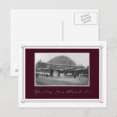  station Manchester Train Briefkaart (Voorkant / Achterkant)