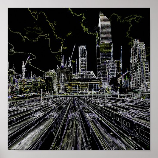 station Manhattan Poster (Voorkant)
