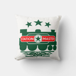 Station Master's Train Cushion Kussen