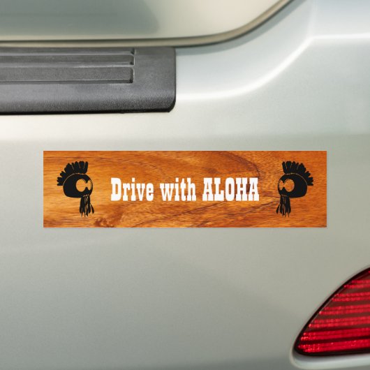 Station met ALOHA Bumpersticker (Op auto)