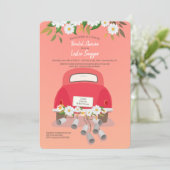 Station met Bridal Shower-uitnodigingen Kaart (Staand voorkant)