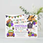 Station met Halloween Trick or treat Parade Kaart (Staand voorkant)