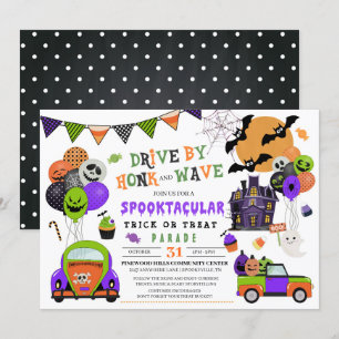 Station met Halloween Trick or treat Parade Kaart
