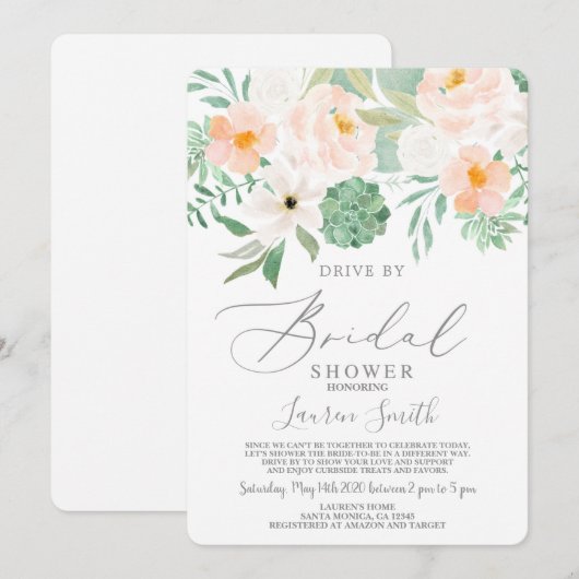 Station met Succulent Vrijgezellenfeest Kaart (Voorkant / Achterkant)