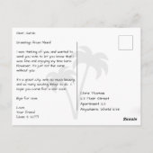 Station Miami Beach Florida Lifeguard Briefkaart (Achterkant)
