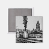 Station Milwaukee Railroad Magneet (Voorkant / Achterkant)