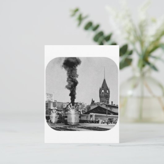 Station Milwaukee Railroad Milwaukee Briefkaart (Staand voorkant)