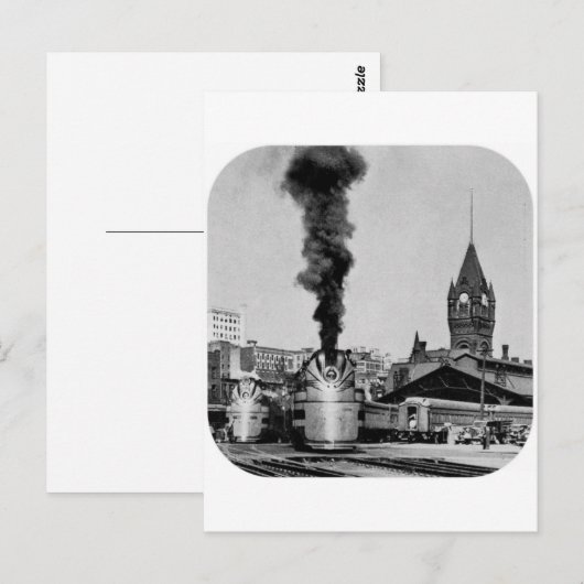 Station Milwaukee Railroad Milwaukee Briefkaart (Voorkant / Achterkant)