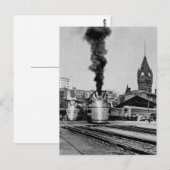 Station Milwaukee Railroad Milwaukee Briefkaart (Voorkant / Achterkant)