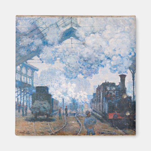 Station Monet - Saint-Lazare, aankomst trein Magneet (Voorkant)