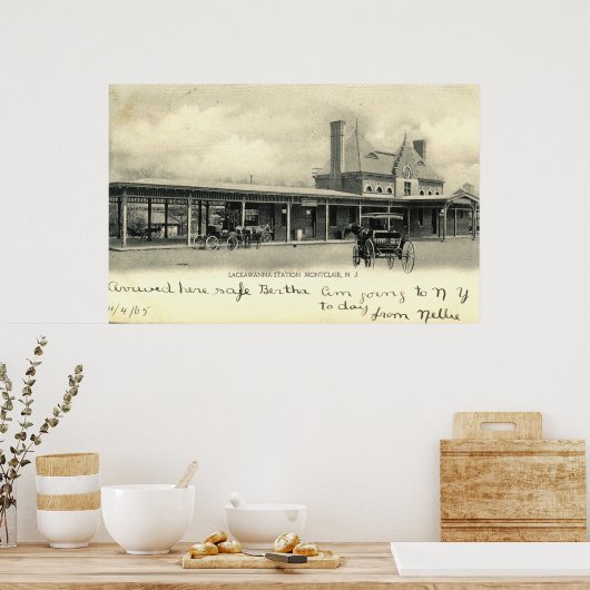 Station Montclair Train, New Jersey 1905 Poster (Keuken)