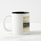 Station Montclair Train, New Jersey 1905  Tweekleurige Koffiemok (Links)