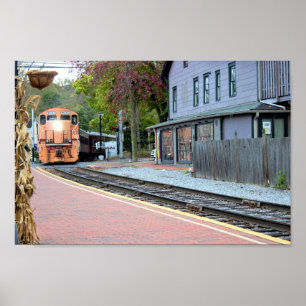 Station New Hope Train Poster