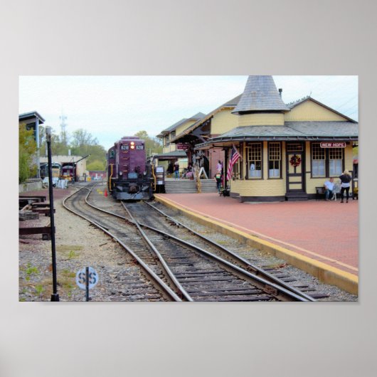 Station New Hope Train Poster (Voorkant)