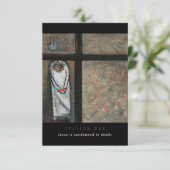 Station One, Jesus veroordeelde de Kaart van gebed (Staand voorkant)