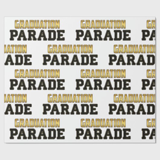 Station op Afstuderen Parade Cadeaupapier (Vlak)