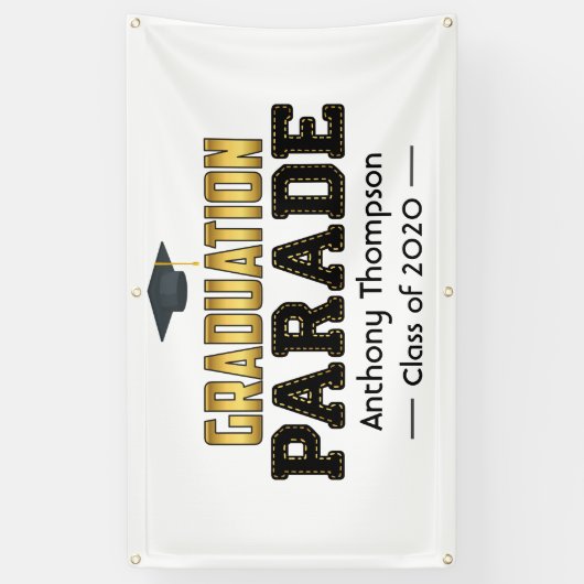 Station op Afstuderen Parade Spandoek (Verticaal)