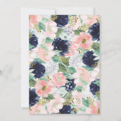 Station op Baby shower Parade Kaart (Achterkant)