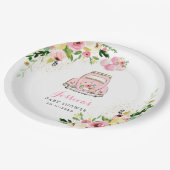Station op Baby shower Roze Floral Paper Bord Deco (Gekanteld)