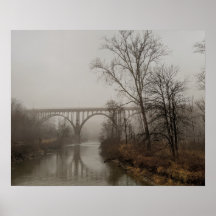 Station Road Bridge in the Fog (kleur)