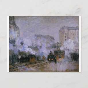 Station Saint-Lazare, aankomst trein door Claude Briefkaart