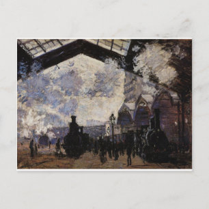 Station Saint-Lazare, buiten Uitzicht door Claude Briefkaart