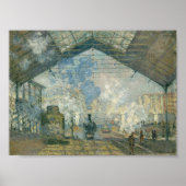 Station Saint-Lazare - Claude Monet Poster (Voorkant)