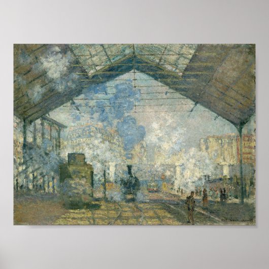 Station Saint-Lazare - Claude Monet Poster (Voorkant)