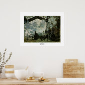 Station Saint Lazare door Claude Monet Poster (Keuken)