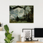 Station Saint Lazare door Claude Monet Poster (Thuiskantoor)