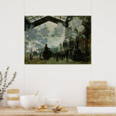 Station Saint Lazare door Claude Monet Poster (Keuken)