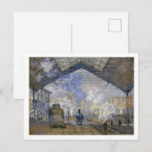 Station Saint-Lazare, Monet Briefkaart (Voorkant / Achterkant)