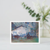 Station Saint-Lazare, Monet Briefkaart (Staand voorkant)