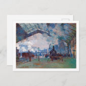 Station Saint-Lazare, Monet Briefkaart (Voorkant / Achterkant)