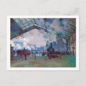 Station Saint-Lazare, Monet Briefkaart (Voorkant)