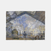 Station Saint-Lazare, Monet Fleece Deken (Voorkant (Horizontaal))